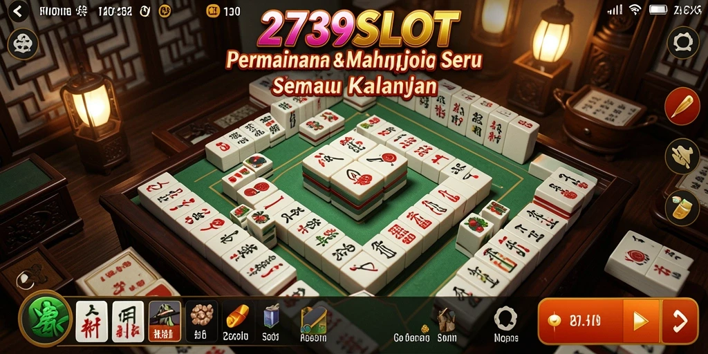 Screenshot gameplay 2739SLOT menampilkan aksi Mahjong yang seru.