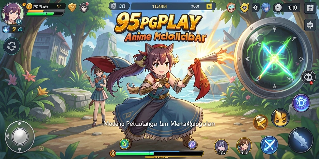 Tampilan gameplay seru dan karakter anime yang memukau.
