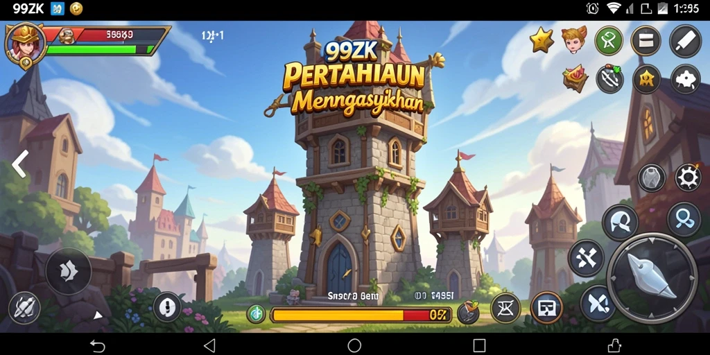 Tampilan gameplay Tower Defense yang seru dan menegangkan di 99ZK.