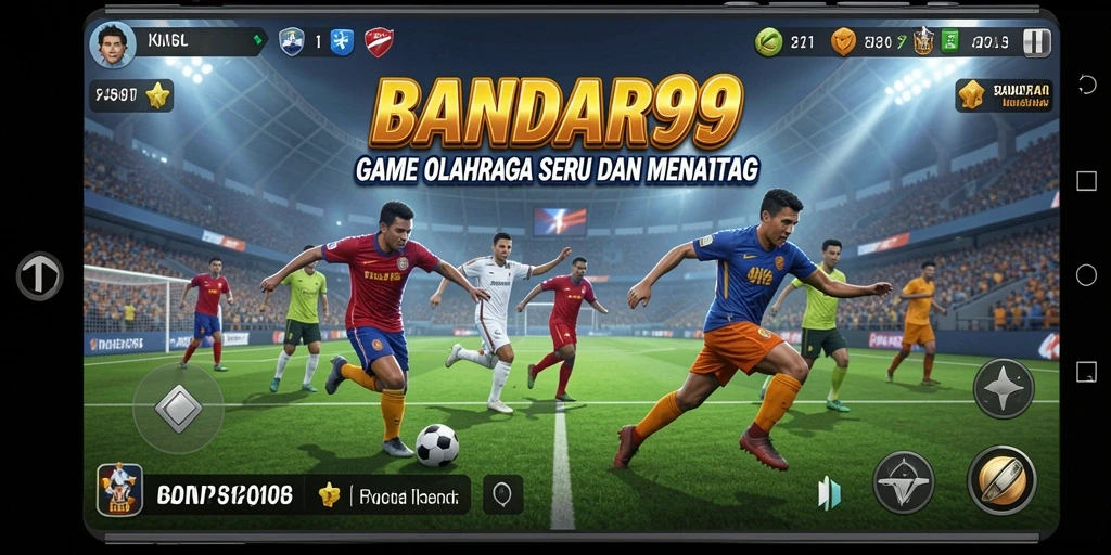 Tangkapan layar permainan BANDAR99 yang menampilkan pertarungan olahraga menegangkan.