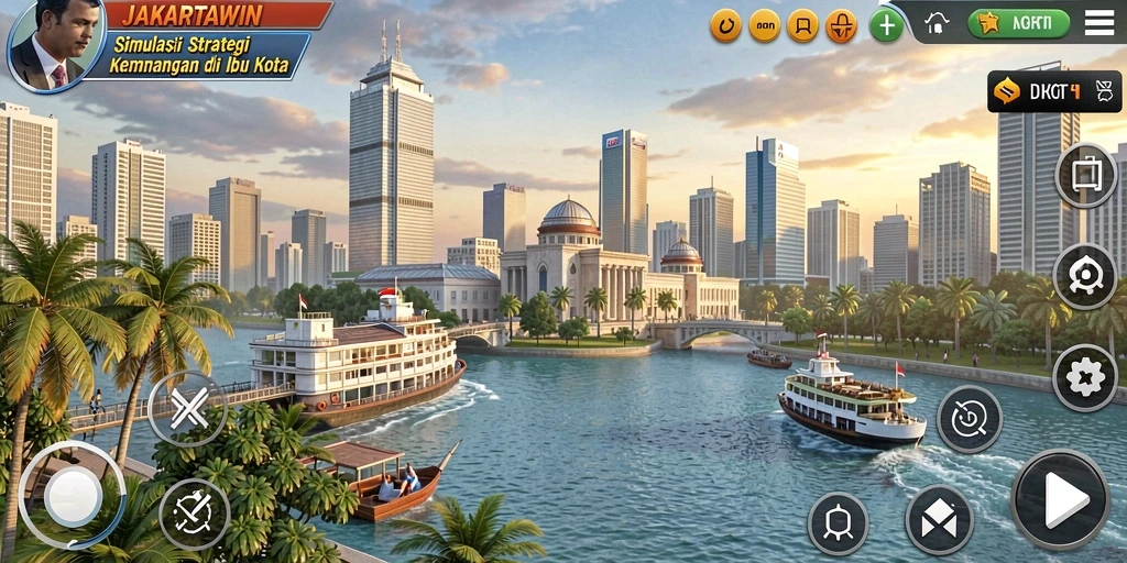 Tampilan menarik dari gameplay JAKARTAWIN yang mendebarkan.