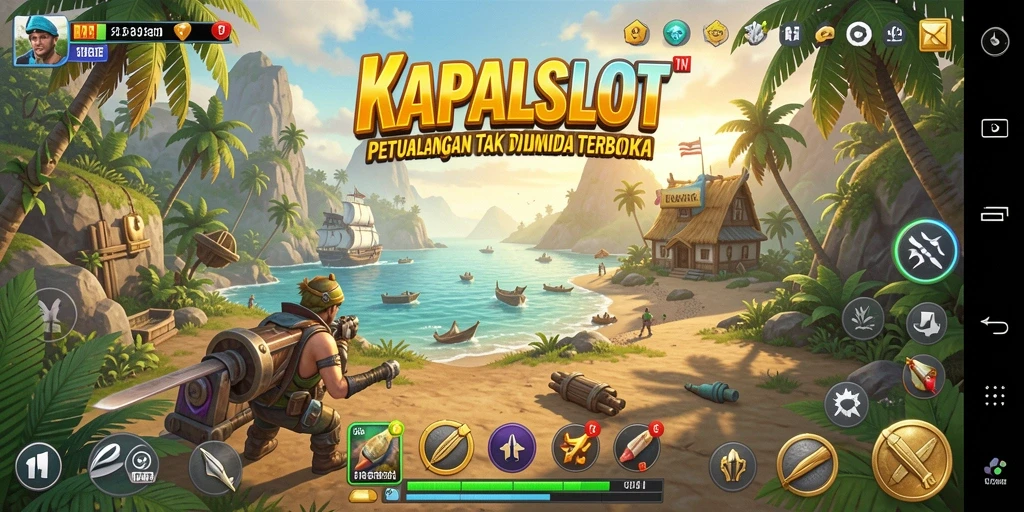 Screenshot KAPALSLOT yang menampilkan aksi di dunia terbuka yang luas.