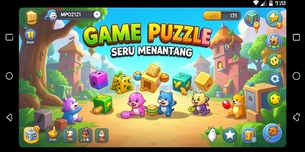 Screenshot gameplay MPO2121 menampilkan tantangan puzzle yang menarik.