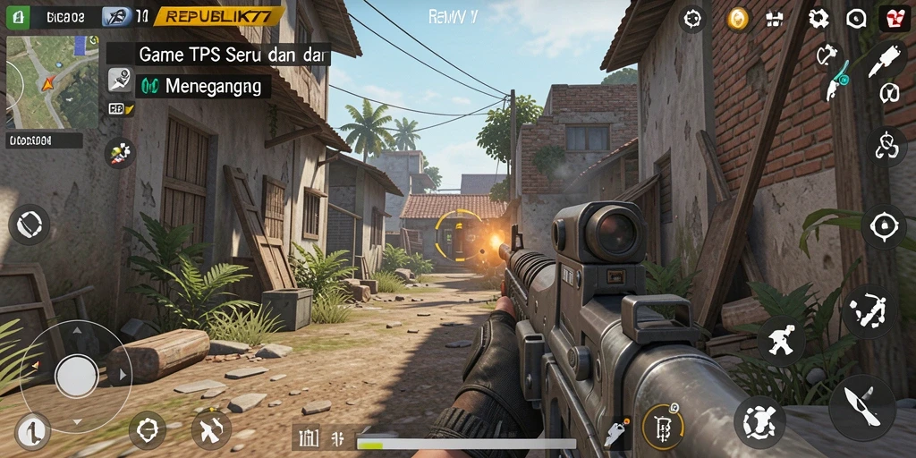 Tampilan menarik gameplay seru di REPUBLIK77.